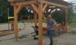 Pergola für den Spielplatz